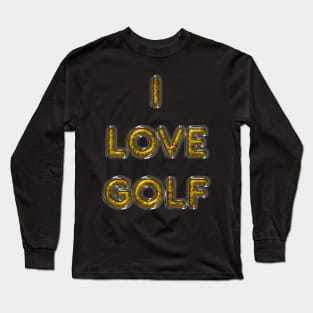 I Love Golf - Yellow Long Sleeve T-Shirt